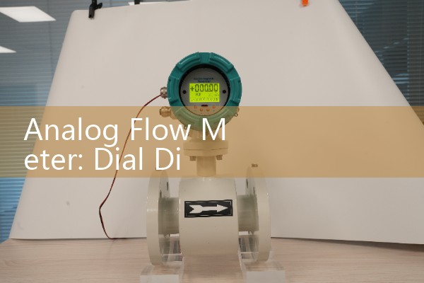 Analog Flow Meter: Dial Display Variable Area Visual Indicators