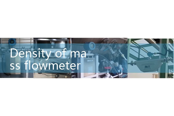 Mass flow meter density